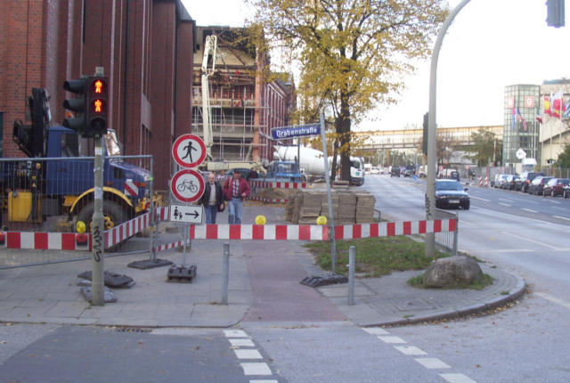 Karolinenstraße im Oktober 2004